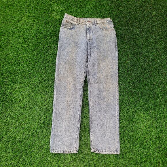 Vintage 80s Lee Riders Acid-Wash Jeans 30x30 Made in USA 209-6848 - Picture 2 of 16